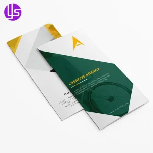 Luxury Custom Advertising Paper Flyer Folded Leaflet Printing Service