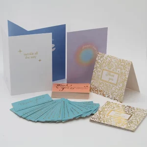 Luxury Custom Cardboard Birthday Business Card Coloring Greeting Thank Your Cards Printing with logo