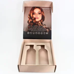 Luxury Custom Eco Friendly Recyclable Rigid Corrugated Mailer Packaging Embossing Designed for Shampoo Lotion Skincare Bottles