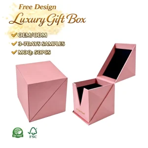 Luxury Custom Logo Perfume Candle Box Packaging Rigid Paper Box With Logo Recyclable Gift Box For Small Business Shipping