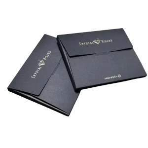 Luxury Custom Logo Printing Specialty Paper Wallet Envelope UV Printing for VIP Membership & Business Card