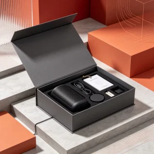 Luxury Custom Logo Rigid Cardboard Electronic Product Box Magnetic Closure Gift Packaging