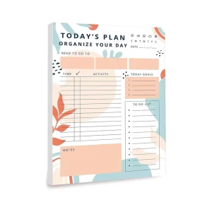 Luxury Custom ODM Daily Schedule Book High Quality 100gsm Paper Hot Stamping Aesthetic Cardboard Desk Organizer for Bulk