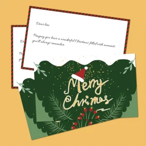 Luxury Custom Printing Thank You Cards Luxury Handwritten Style Wedding Birthday Christmas Greetings Cards