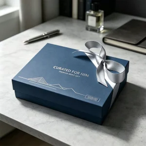 Luxury Custom Rigid Gift Box With Ribbon Paper Gift Box Packaging for Tea Beverage Cosmetic Gift Set