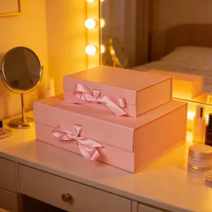 Luxury Custom Rigid Gift Box with Elegant Magnetic Closure Foldable Cardboard Packaging Boxes with Custom Logo Design