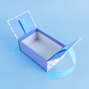 Luxury Customized Paperboard Valentine’s Day Gift Package Paper Box With Ribbon and Logo Print
