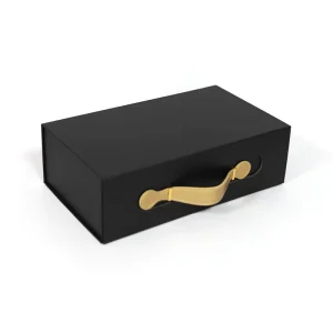 Luxury Design Own Brand Custom Embossed Recycled Paper Gift Boxes Ribbon Closure Magnetic Folding Gift Box Packaging