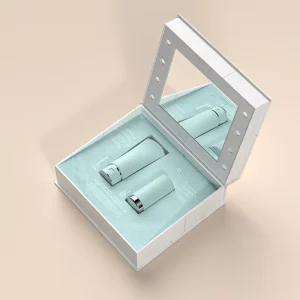 Luxury Design Rigid Custom Cardboard Paper Gift Box Packaging Perfume Makeup Cosmetic Set Storage Box With Led Light