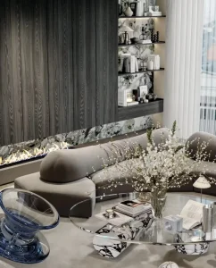 Luxury Designer Office Modern 3D Rendering Solution for Real Estate Development Bedroom