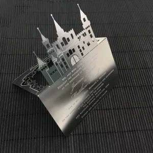 Luxury Designs 3D Wedding Invitation Welcome Card With Hard Envelopes Packaging