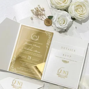 Luxury Elegant Wedding Invitation Suite Premium Craft for Wedding Venues and Cross Border B2B Clients