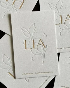 Luxury Embossed Design Cards Elegant Textured Greeting Cards