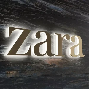 Luxury Finish Metal Storefront Signage Advertising Letters Business LED Signs for Outdoor Use