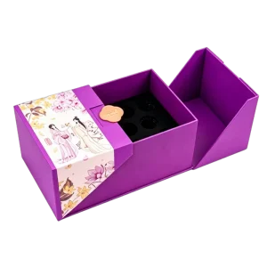 Luxury Folding Cosmetic Gift Rigid Box Custom Print Packaging 4 Color Printing Spot UV Foil Coating Embossing Jewelry Board Box