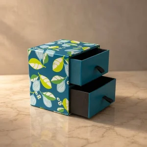 Luxury Handmade Double Drawer Gift Box Full Color Printing Paper Box Custom Logo Jewelry Candle Cosmetic Gifts Packaging