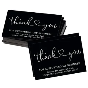 Luxury Kraft Paper Greeting Card Custom Logo Offset Printing Personalize Thank You Card for Business Gift Card