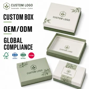 Luxury Magnetic Boutique Box Custom Logo Rigid Paper Gift Packaging with Gold Foil for Jewelry Cosmetics Branding