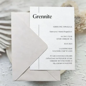 Luxury Minimalist Greeting Card Custom Text & Logo UV Printed Eco Friendly Textured Paper with Matching Envelope