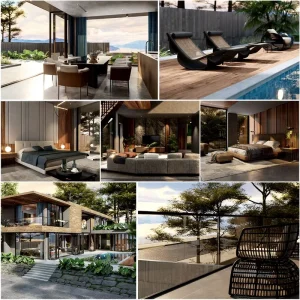 Luxury Modern Style 3D Max Rendering Interior Exterior Architecture Design House Plans Projects