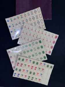 Luxury Nature Walk American Mahjong Set 160 Tile 2 Layer Acrylic Engraved Forest Inspired Design