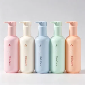 Luxury New Large Capacity 250ml PET Pink Lotion Shampoo Bottle Skincare Cosmetics Packaging with 24/410 Lotion Pump Dispenser