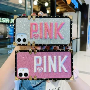 Luxury Pink TPU Mobile Phone Case for iPhone 14 Unique Back Cover Design