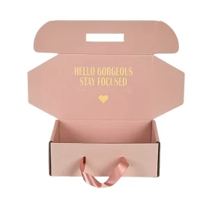 Luxury Printed Paper Packaging Corrugated Mailer Box for Cosmetic Makeup Tools Shipping Gift Boxes with Custom Logo