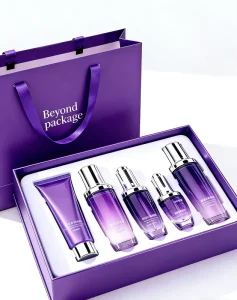 Luxury Rigid Cardboard Book Style Boxes Full Custom Paper Packaging One Piece Gift Box for Skincare Products