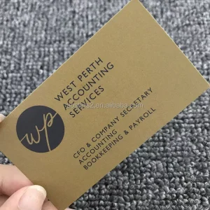 Luxury Stamping Customize Color Business with logo Business Card Simple Business Cards