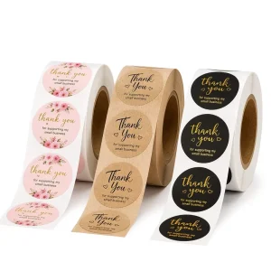 Luxury Style Custom Logo Waterproof Oil Proof Scratch off Vinyl Round Self adhesive Label Sticker for Product Packaging