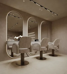 Luxury Wabi Sabi Nail Hair Salon Interior Design Modern Spa Beauty Shop Fit Out & Custom Turnkey Solution