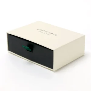 Luxury ribbon handle jewelry drawer boxes with customizable logo design for gifting earrings necklaces and high-end packaging