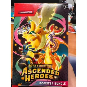 M2A English Pokémon Mega Evolution Ascended Heroes Booster Bundle Display Retail Display Case Mega Pokémon Trading Card Box