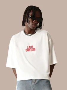 MT1030 Manufacturer Custom Puff Print Design Streetwear Boxy Fit T Shirts Men’s