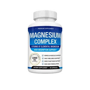 Magnesium Complex Capsules 1000mg 90 Count 8 Forms Elemental Magnesium Daily Supplement Custom