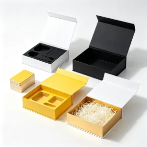 Magnetic Closure Box Magnetic Boxes Packaging Luxury Custom Rigid Gift Box Cosmetic Gift Box with Lining