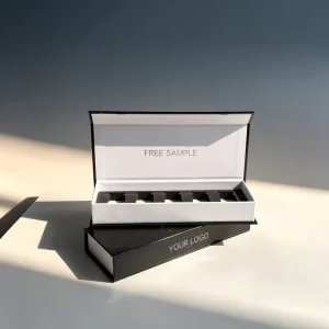 Magnetic Flip Lid Hard Vial Box Custom 3ml Vial Box Paper Vial Packaging Box For Glass Vial Powder Cosmetic Glass Vials