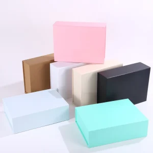 Magnetic Flip Top Box Custom Printed Rigid Kraft Paper Gift Packaging Recyclable Luxury Packaging for Premium Products