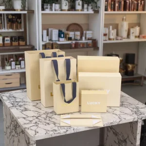 Magnetic Folding Shopping Carton Cosmetic Packaging Perfume Custom Luxury Boutique Paper Bags and Paper Design Box