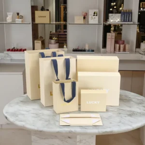 Magnetic Folding Shopping Carton Custom Luxury Packaging Boutique Branded Paper Bags and Paper Design Box for Cosmetic
