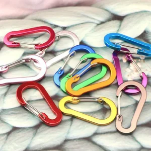 Main Lock 25KN Mountaineering Buckle D Type Buckle Aviation Aluminum Climbing Button Carabiner Climbing Tool Yoga Locking Buckle