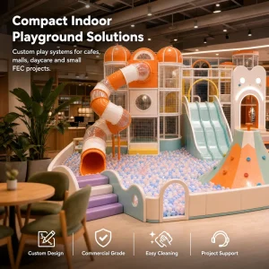 Mall Kids Zone Playground Cafe Lounge Pretend Shopfront Maze Panel Ball Pit CE ISO 9001 Museum Project Custom Design