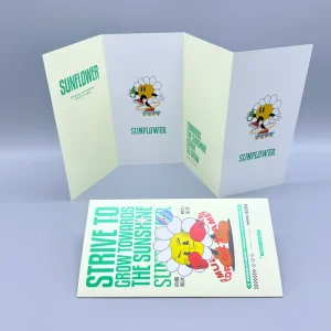 Manufacture Custom Waterproof Cardboard Commercial Travel Advertising Digital Instruction Folded Leaflet Printing Flyer