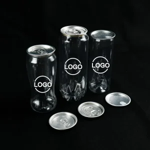Manufacturer Beverages Soda Beer Coffee Tea Wine Beverage Cans Bottles Pull Ring PET Jars With Easy Open Aluminum Lid