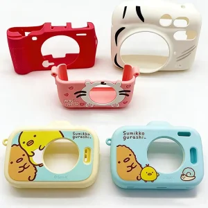 Manufacturer Custom Cartoon Character Design Kids Camera Shockproof Silicone Case OEM/ODM Children’s Camera Protective Sleeve