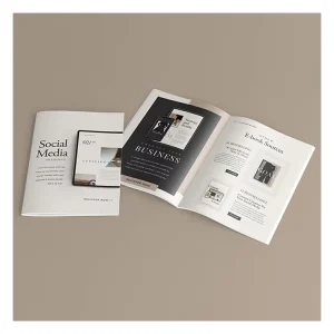 Manufacturer Custom Hardcover Booklet for Restaurant Store Company Colorful Magazine Brochure with Art Paper Printed Catalogue