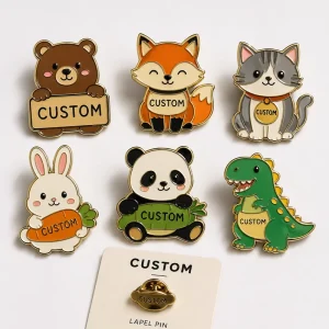 Manufacturer Custom Popular Cartoon Badge Customization Service Hat Branding Pins Cute Enamel Character Design Metal Gift
