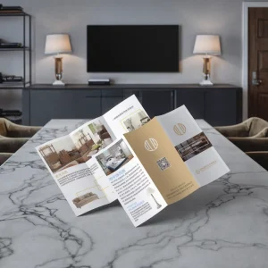 Manufacturer’s Custom High Quality CMYK Art Paper Brochure & Flyer Printing Service Premium Paperboard Printing