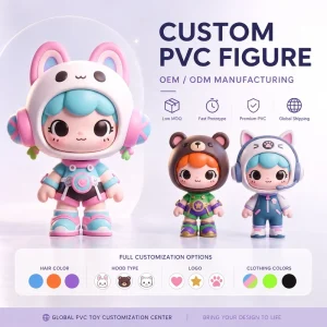Manufacturing DIY Pvc Toy Creative Cultural Collectible Custom 2D 3D Design Made Cartoon Lovely Action Figure